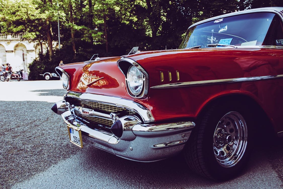 classic car parked outdoors.